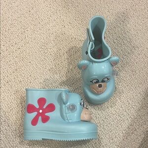Mini Melissa toddler Light Blue monkey Boots